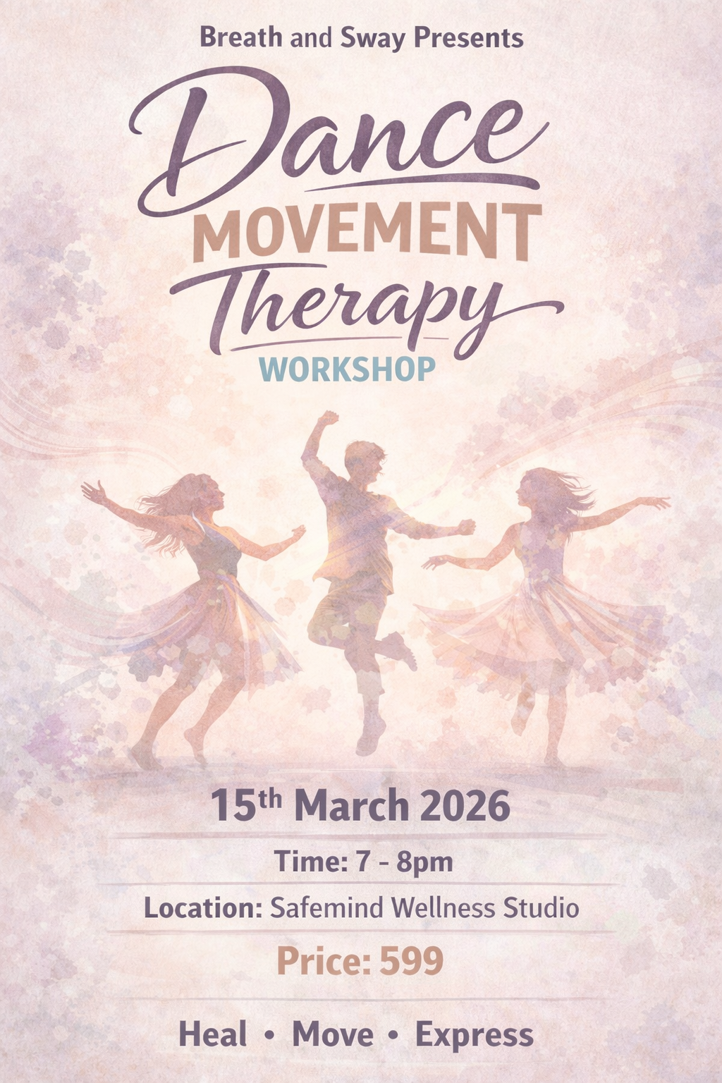 Dance Movement Therapy Workshop with SafeMind Studio