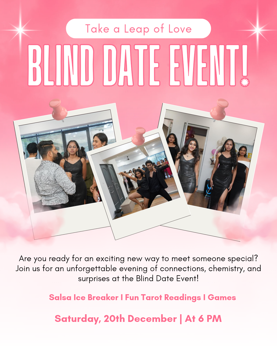 Blind Dating Event (Singles – Invite Only) by SafeMind Studio