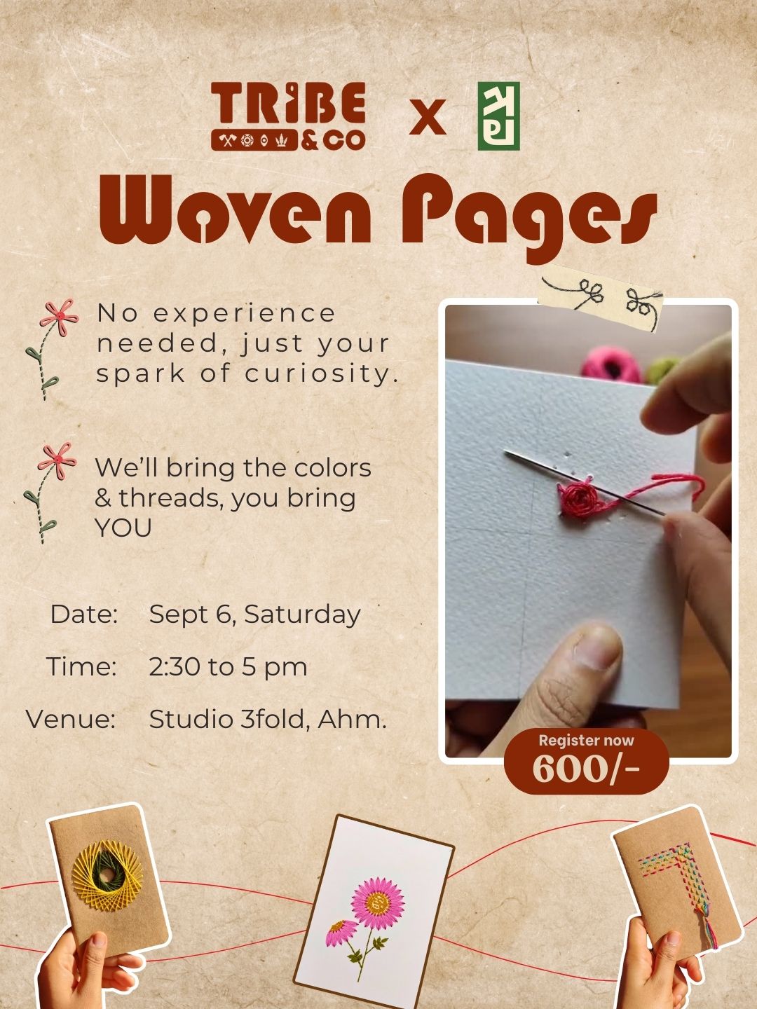 Woven Pages: a weaving workshop