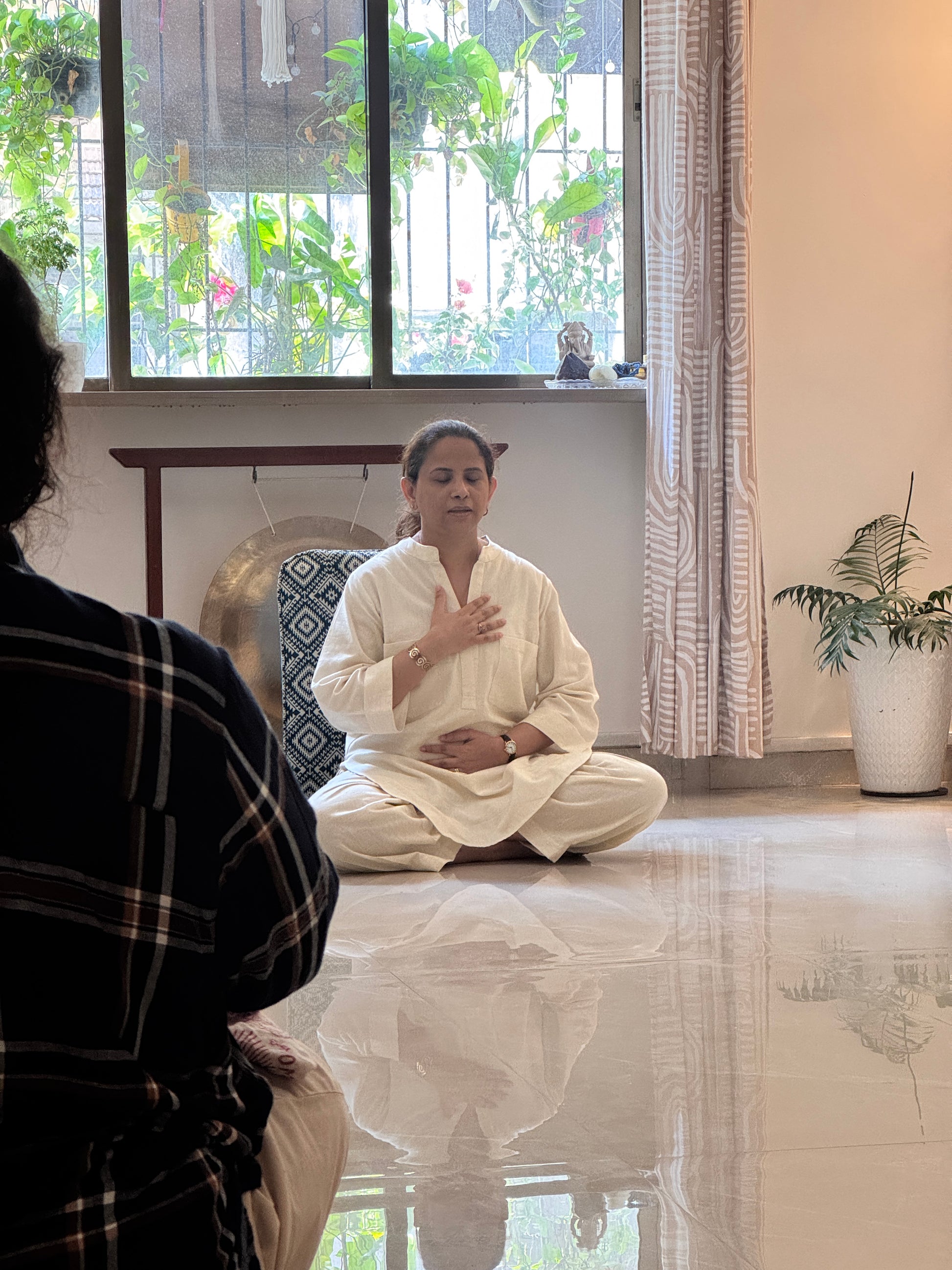 Pranayama- breath work with Idhya