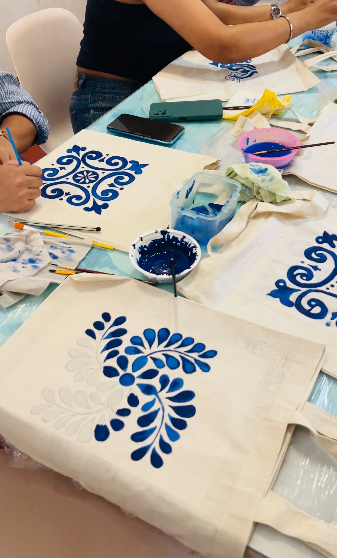 Azulejo Painting on Totes: Bring Goa’s Charm to Life