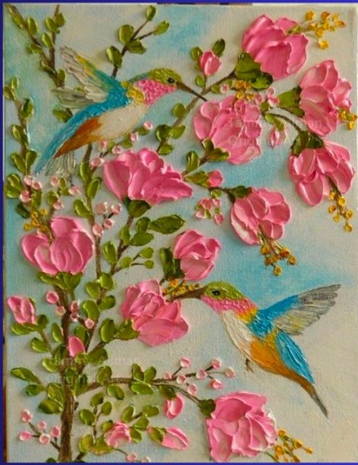 Canvas Painting (Hummingbird)