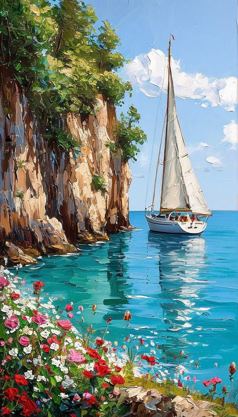 Canvas Painting (The sailing)