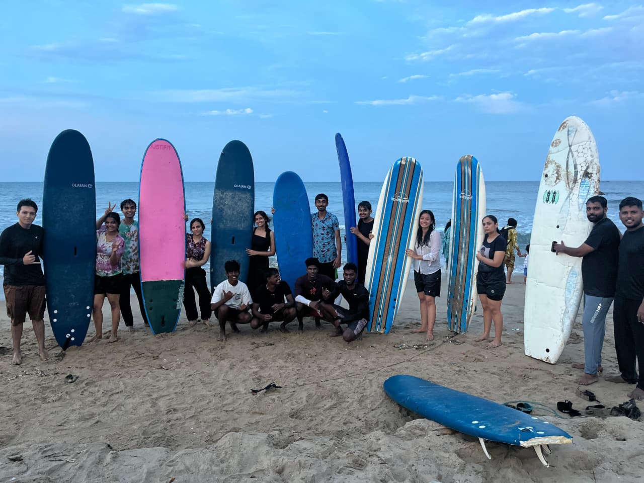 Surf lessons with Mahabs