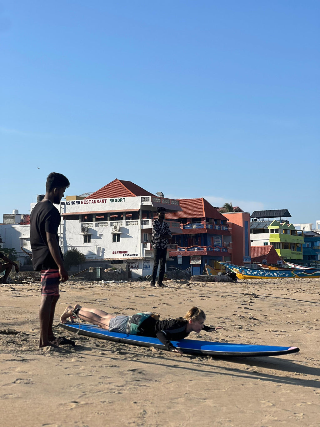 Surf lessons with Mahabs