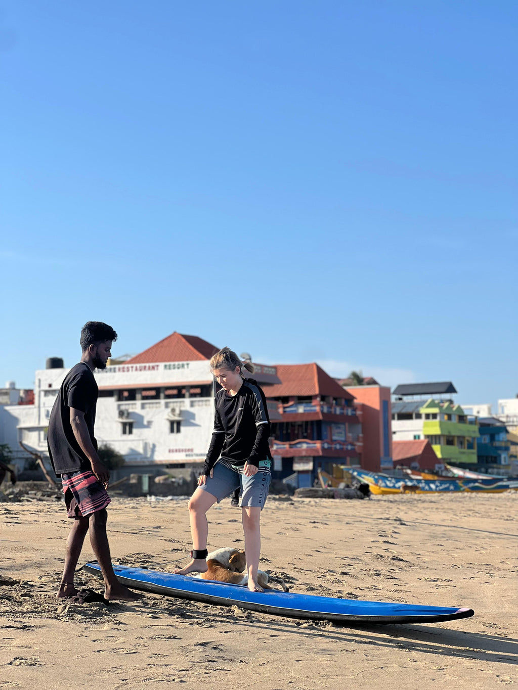 Surf lessons with Mahabs
