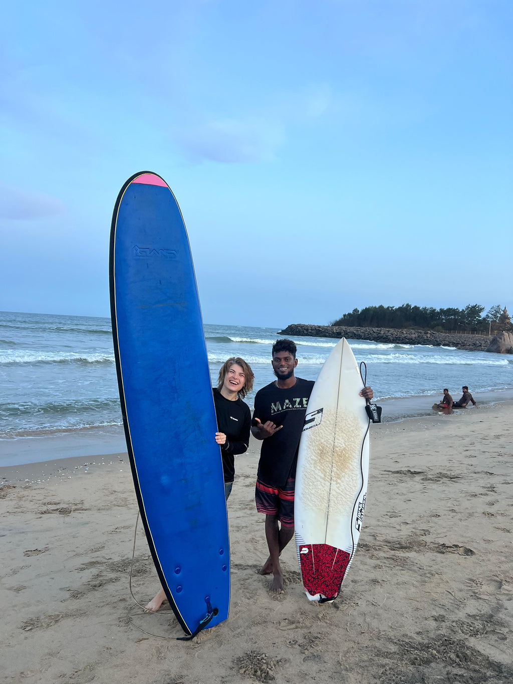 Surf lessons with Mahabs