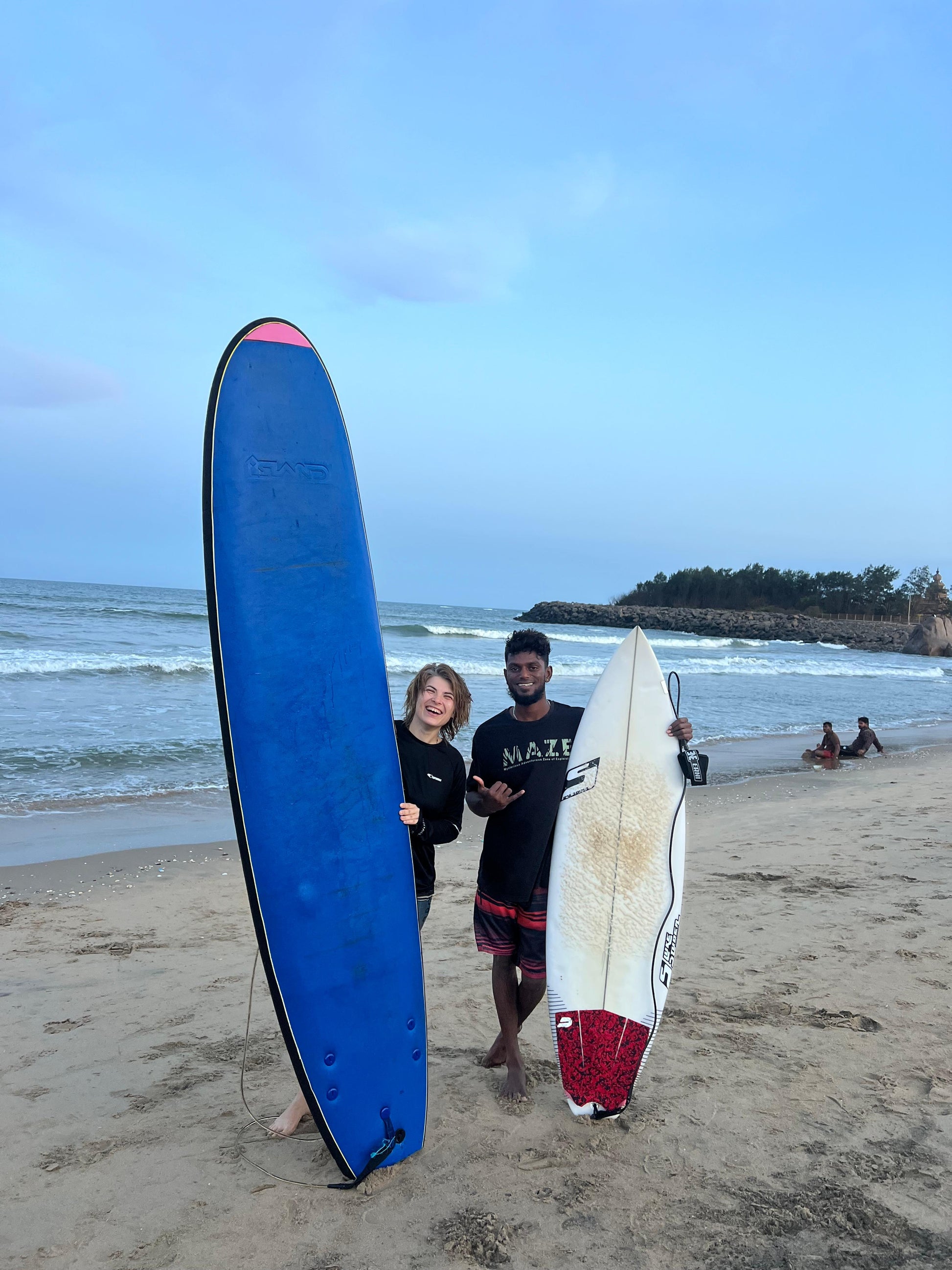 Surf lessons with Mahabs