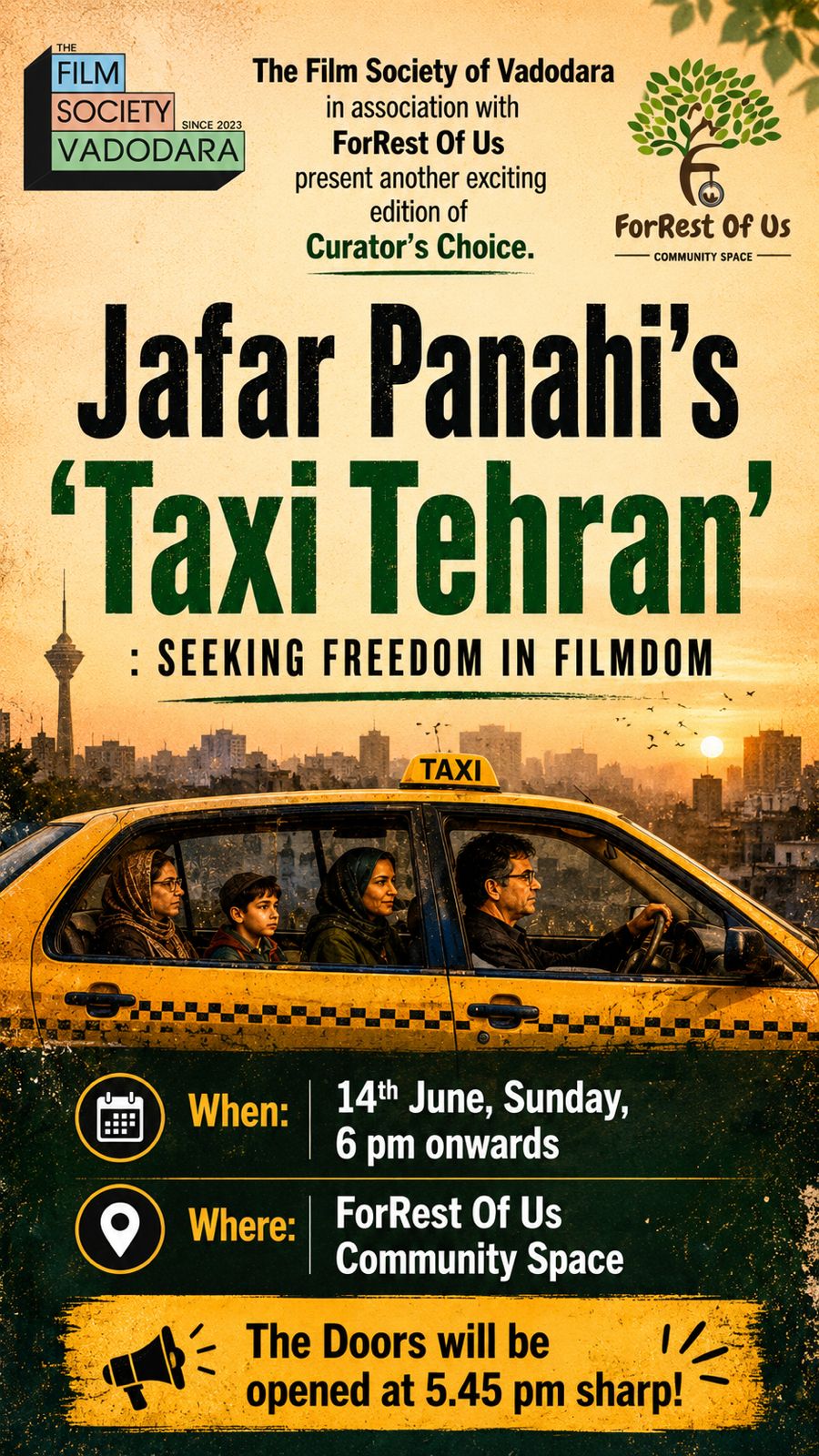 Curator's Choice Screening: Taxi Tehran