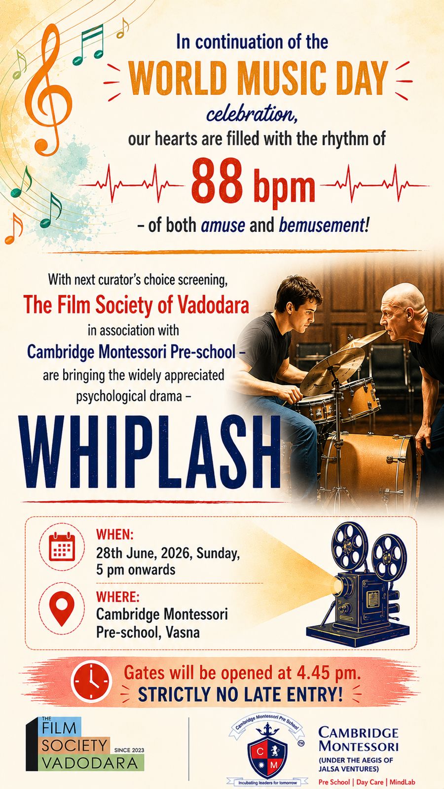 Curator's Choice Screening: Whiplash