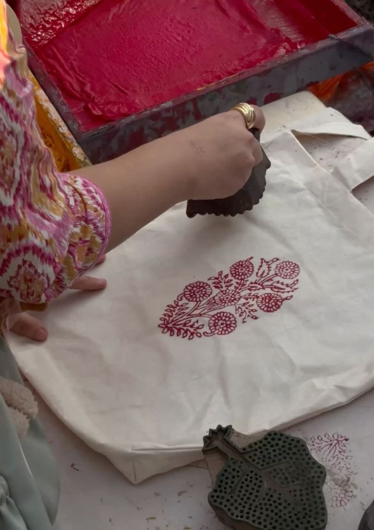 Block printing workshop