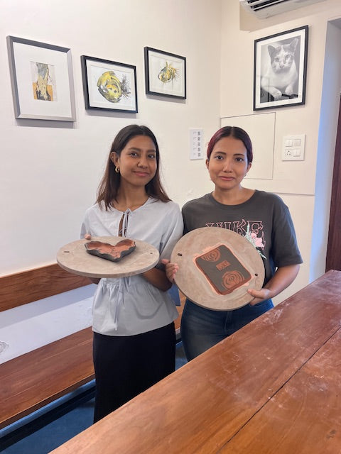 Pottery Workshop - Make, Paint, Carve your own ceramic wall plate or trinket dish