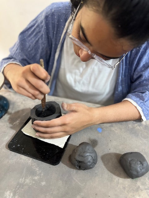 Carve a Traditional Japanese Kurinuki pottery bowl or box: Pottery workshop